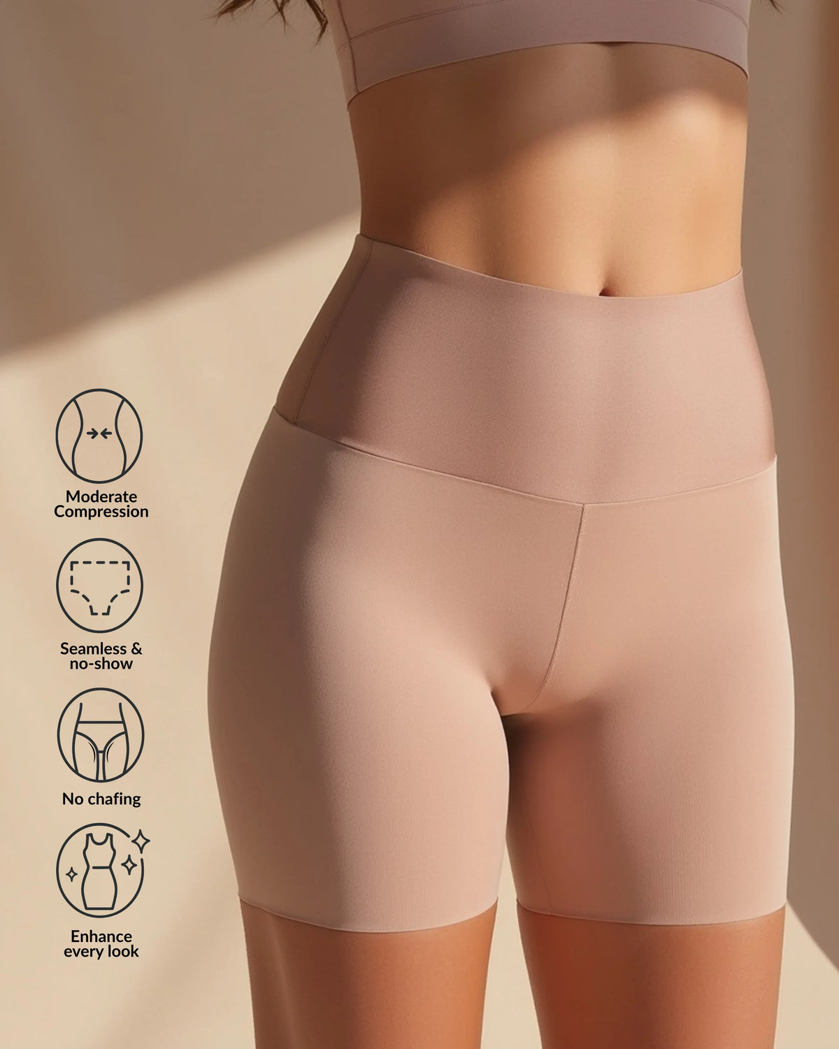 Tuck-N-Lift Seamless Slip Short